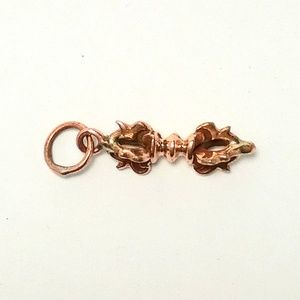 Tibetan Tiny Copper Vajra Dorje Pendant